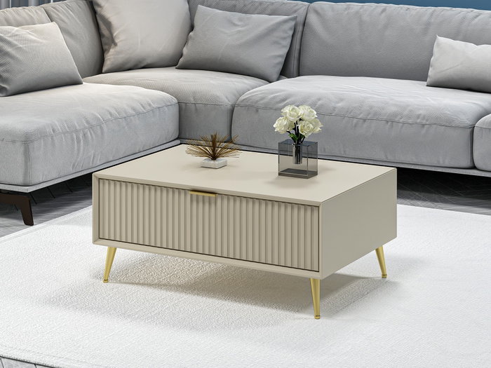 Hanah Home Mesa de centro Luxe en color Arenisca